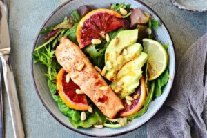 cách làm salad cá hồi