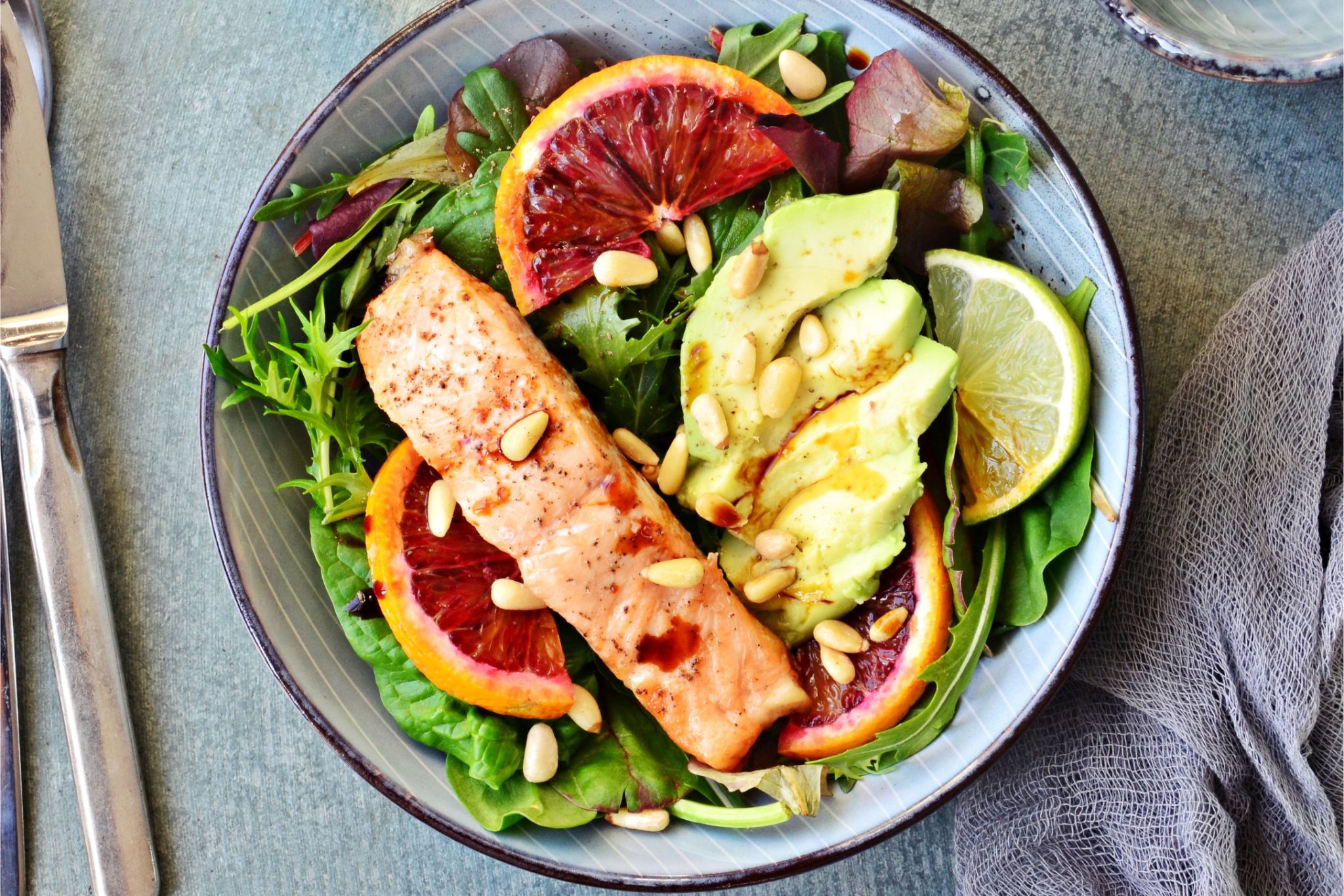 salad cá hồi